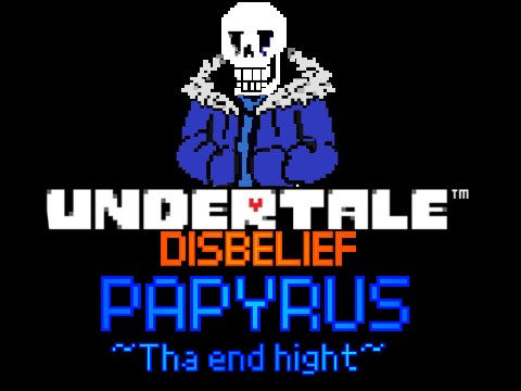 アンダーテール不信パピルス戦　Undertaledisbeliefpapyrushight