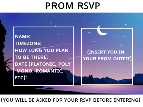 LGBTQ+ PROM RSVP CARD