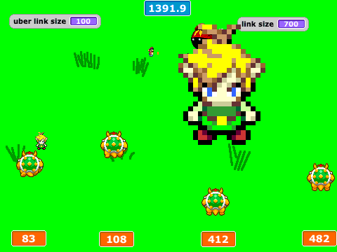 save mario and peach and luigi and waluigi and toad and wario link style