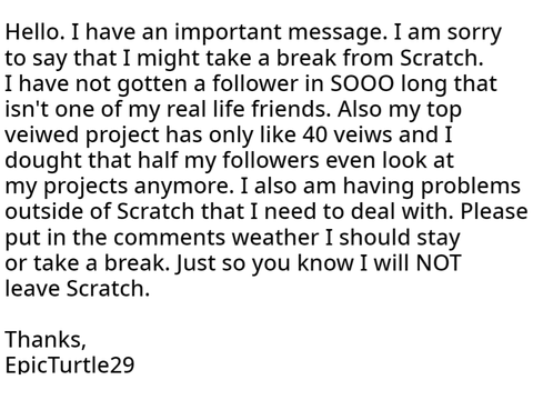 Important Message
