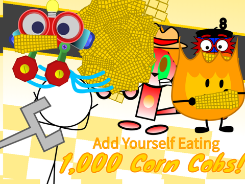 Add Yourself Eating 1,000 Corn Cobs! [ Remix 6 | 11 Characters ]
