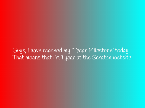 1 Year Scratch!