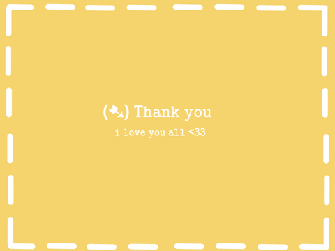 (➷) thank you