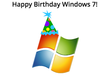 Happy Birthday Windows 7!
