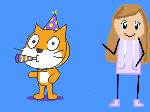 HighClassgirl dancing with Scratch Cat!!!!