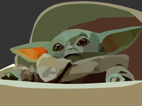 Baby Yoda Blockshade
