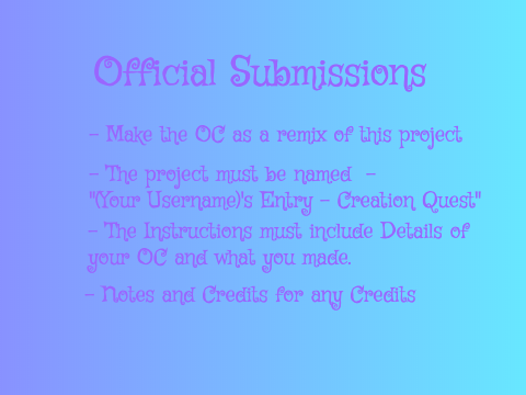 Stage 1 - OC Making(Not Open Yet)