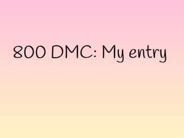 ✰ 800+ DMC