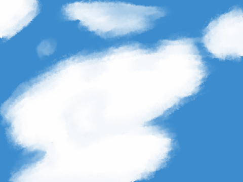 My crappy drawing of some clouds...