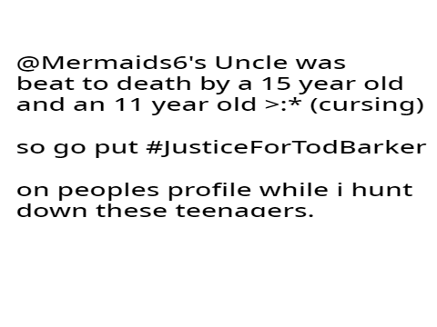 #JusticeForTodBarker
