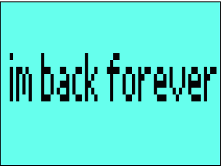 im back