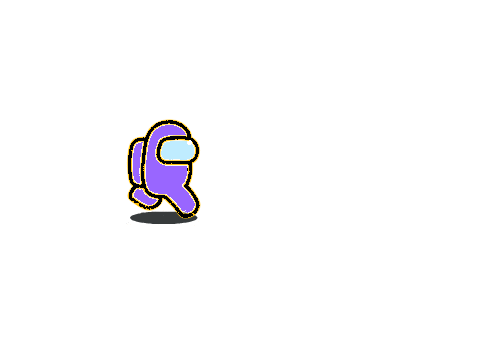 amoung us character base walk cycle