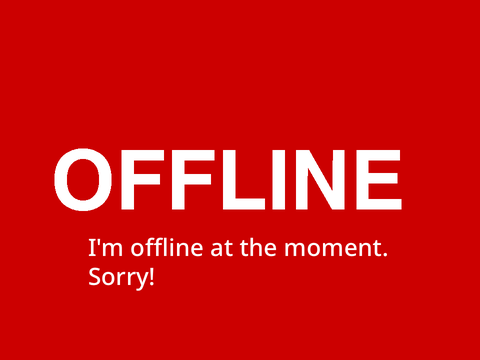 am i online eating food or offline eating food? 