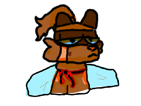 forest tanuki except grumpy