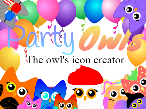 PartyOwls_ The owl's icon creator