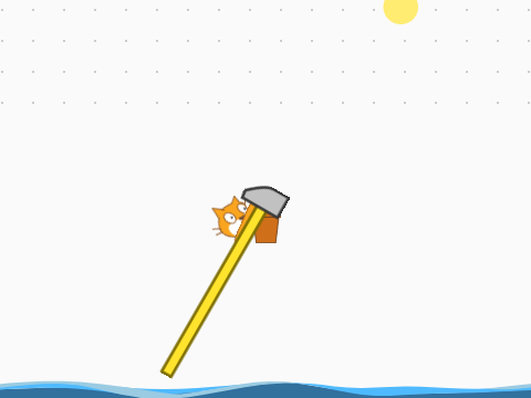 Getting Over It Big hammer + Moon Gravity