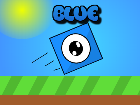 blue (a scrolling platform)