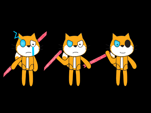 Disbelief Flying cat sprites