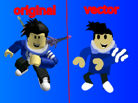 lol925's roblox avatar redrawn in vector
