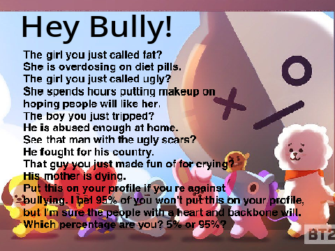 Anti-Bullying Sign  remixed remix remixed