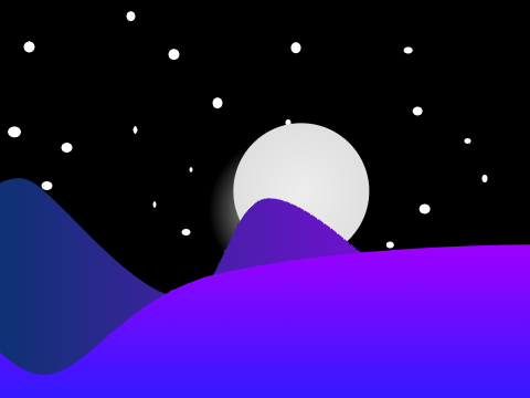 Midnight Hills A 3d paralax