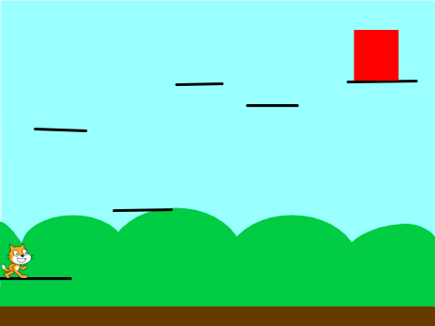 Scratch cat platformer