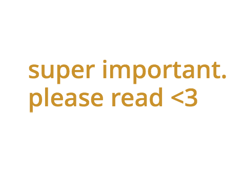 ✈︎ super important