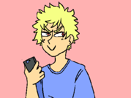 Bakugo calls his mom.w/color  remix