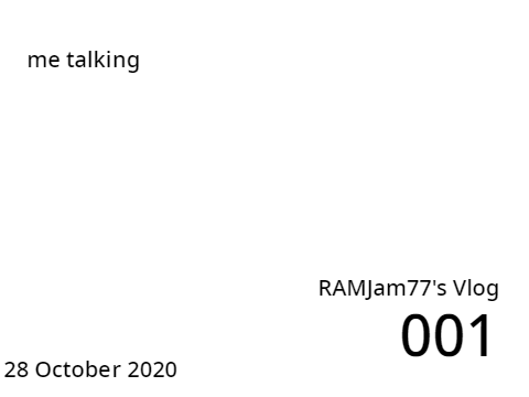 me talking (VLOG 001)