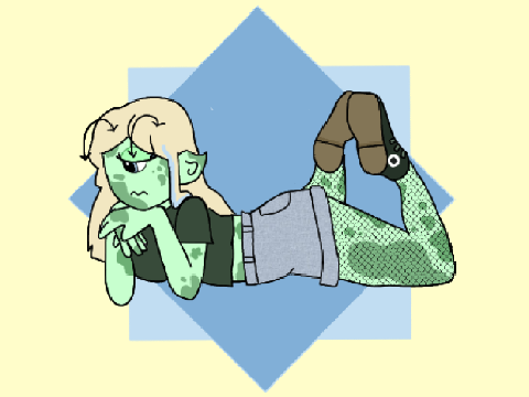 yay! new oc alien girl :D idk what to name her tho