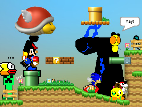 Add yourself having fun in mushroom kingdom!!!