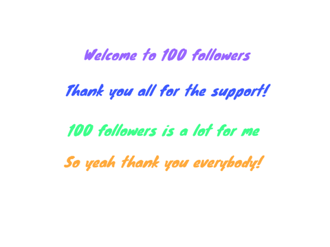 100 follower special...