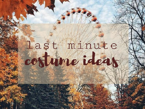 ❝ last minute costume ideas ❞