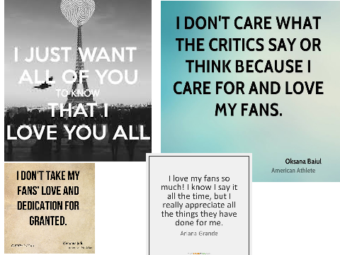 To all Fan's and follower
