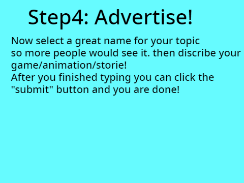 How To Advertise In The Forums!
