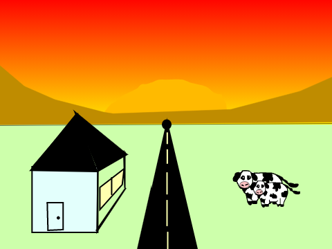Moving Cow with Picture