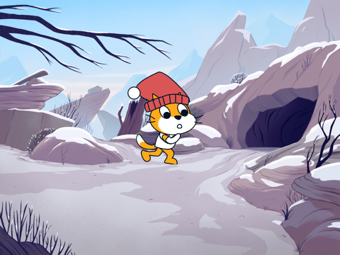 Scratch Cat in the winter bc why not