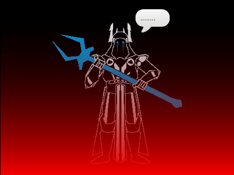 The Ice king in undertale 