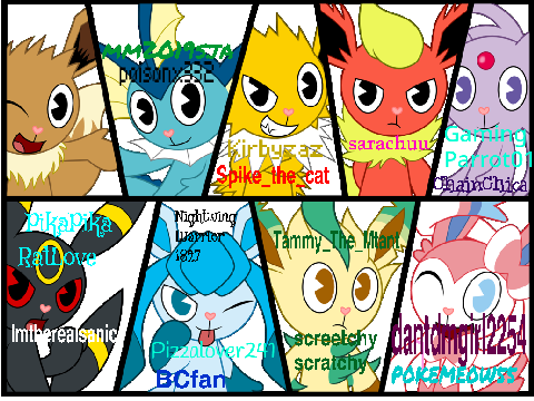 Sign your name beside ur favorite eeveelution! remix remix remix remix remix remix remix r..…… remix