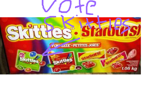 Skittles vs Starbursts
