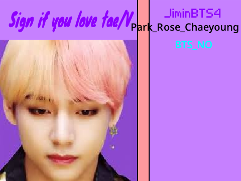 Sign if you love tae/V remix remix