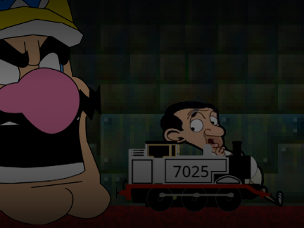 Bart be chuffing away from wario 