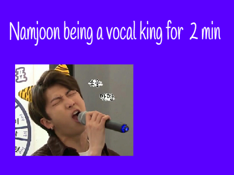 Namjoon being a vocal king for 2 min (not) straight