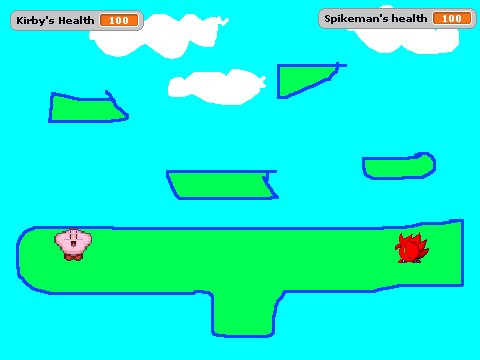 Super Smash Bros. Brawl Fights-Kirby vs. Spikeman