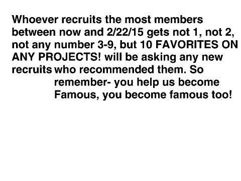 first contest! good luck.