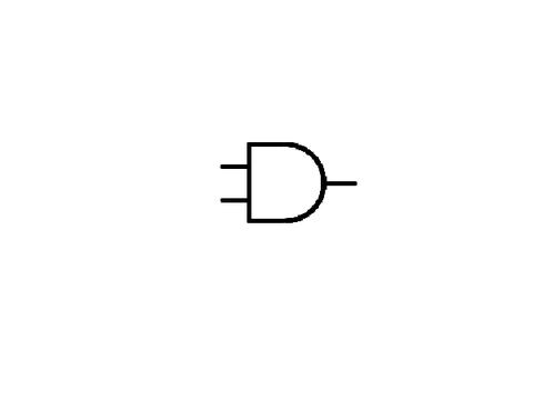 very basic electricity flow for AND gate!