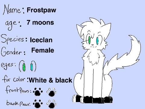 Iceclan bio Frostpaw and Chipfang