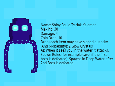 Shiny Squid/Parlak Kalamar for Pocket World