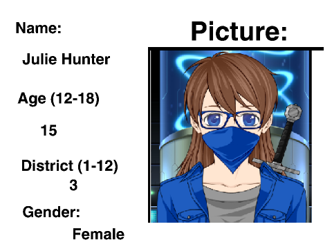 Hunger Games RP Bio