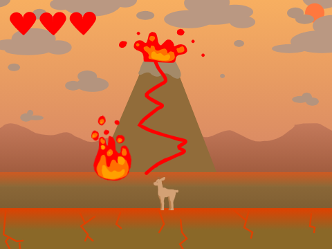 Deer lava dodge